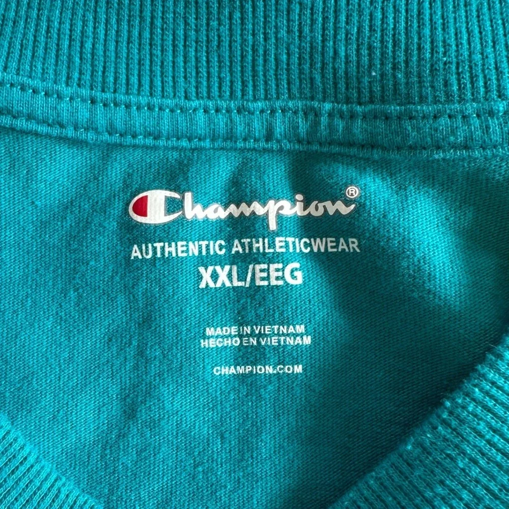 Champion Men's Turquoise Graphic T Shirt‎ XXL Authentic Athletic Gear - Picture 3 of 6